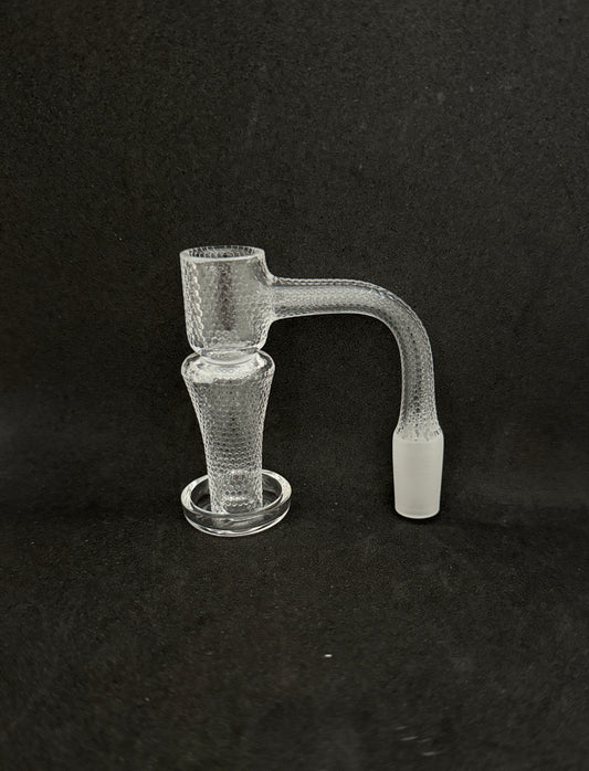 Hammered Dimpled Texture Full Weld Terp Slurper Quartz Banger - 90°