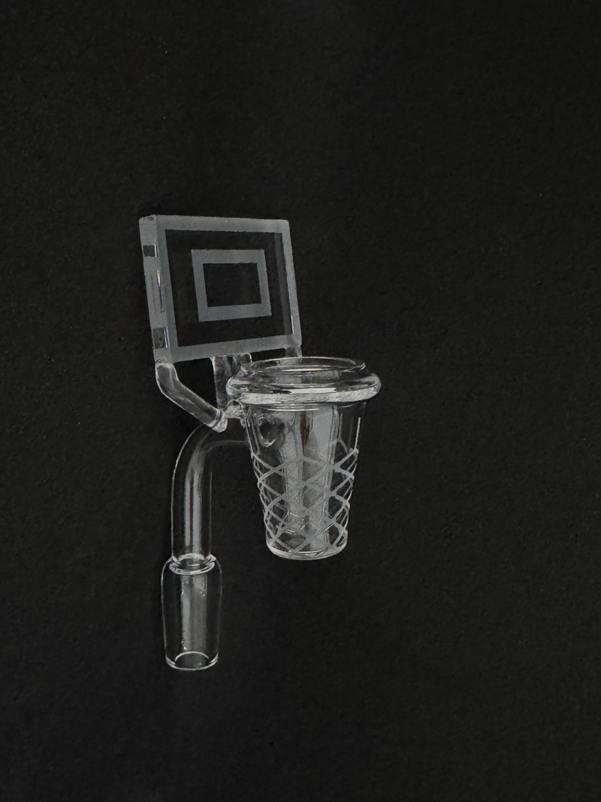 Artisan Basketball Hoop Quartz Banger & Textured Ball Spinner Cap Set
