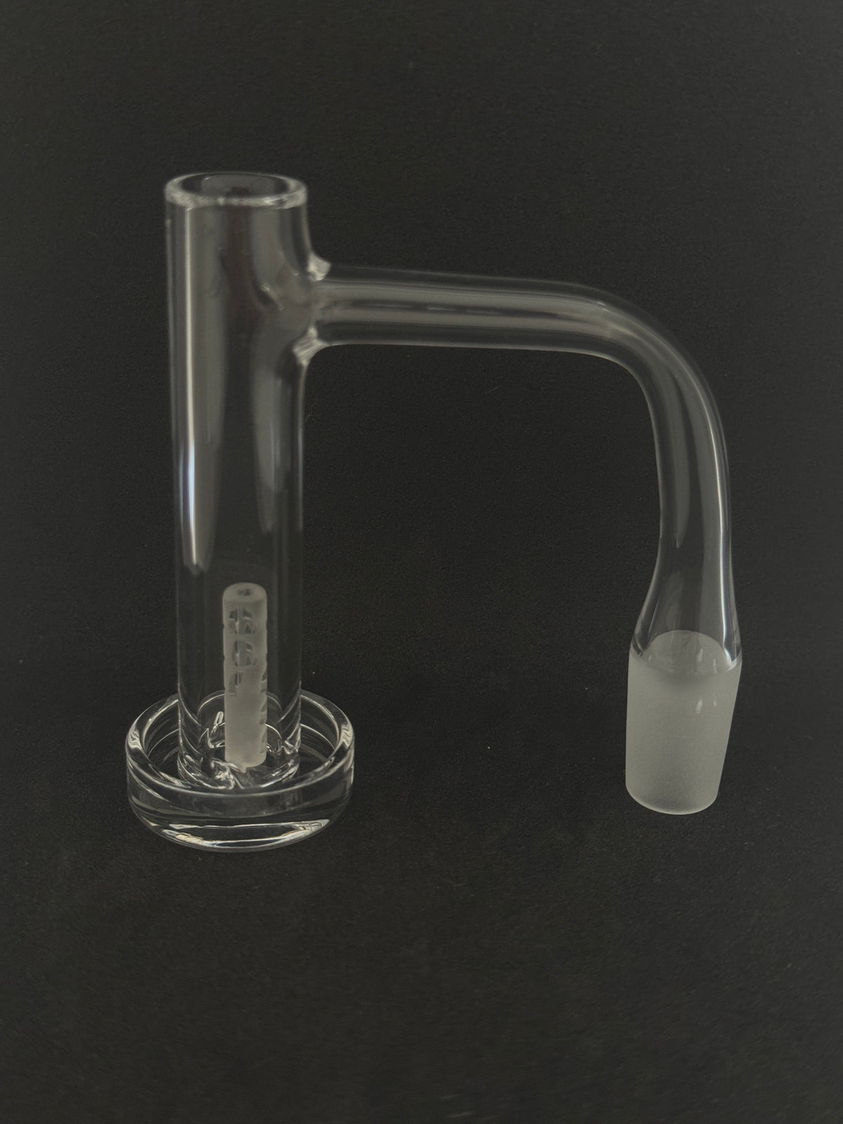 Seamless Full Weld Quartz Control Tower Banger with Pillar & Marble Set - 90°