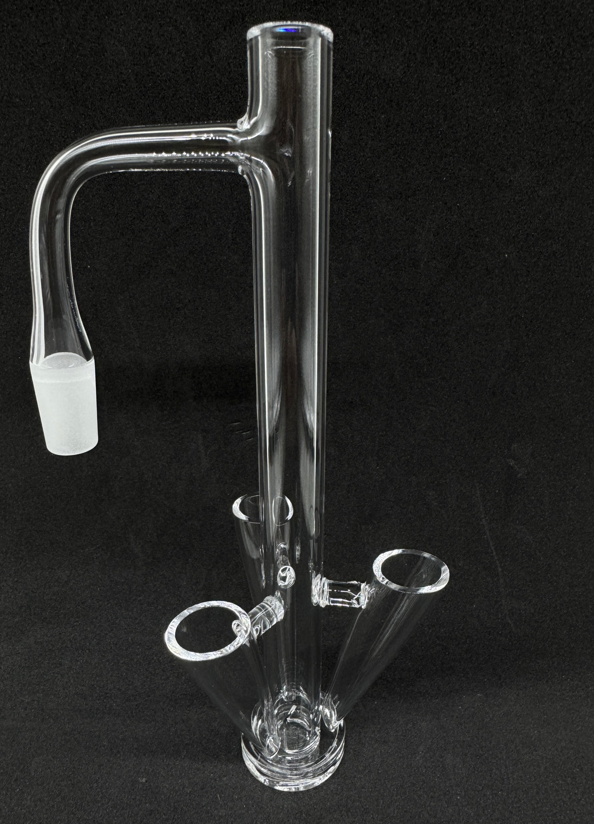 XXXL 180mm Rocket Ship Tri-Tube Recycler Terp Tower Quartz Banger - 90°
