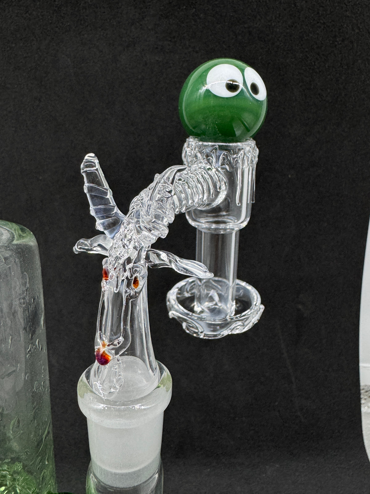 Hand-Sculpted Horned Ram Heady Terp Slurper Quartz Banger - 90°