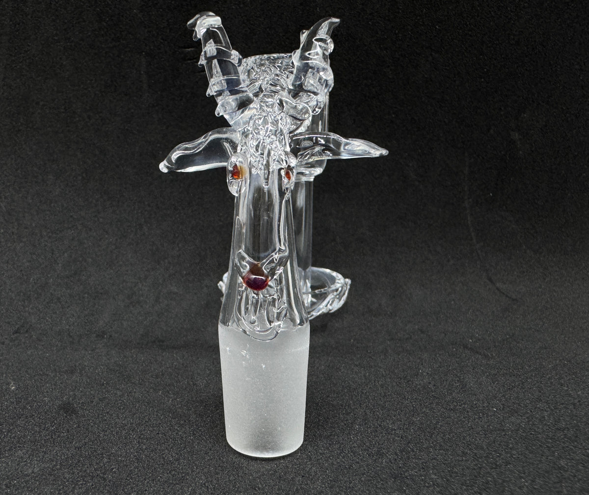 Hand-Sculpted Horned Ram Heady Terp Slurper Quartz Banger - 90°