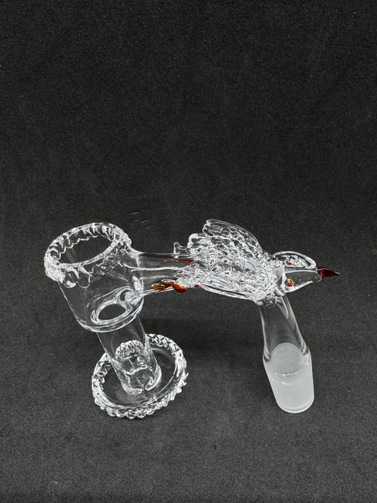 Hand-Sculpted Flying Falcon Heady Terp Slurper Quartz Banger - 90°