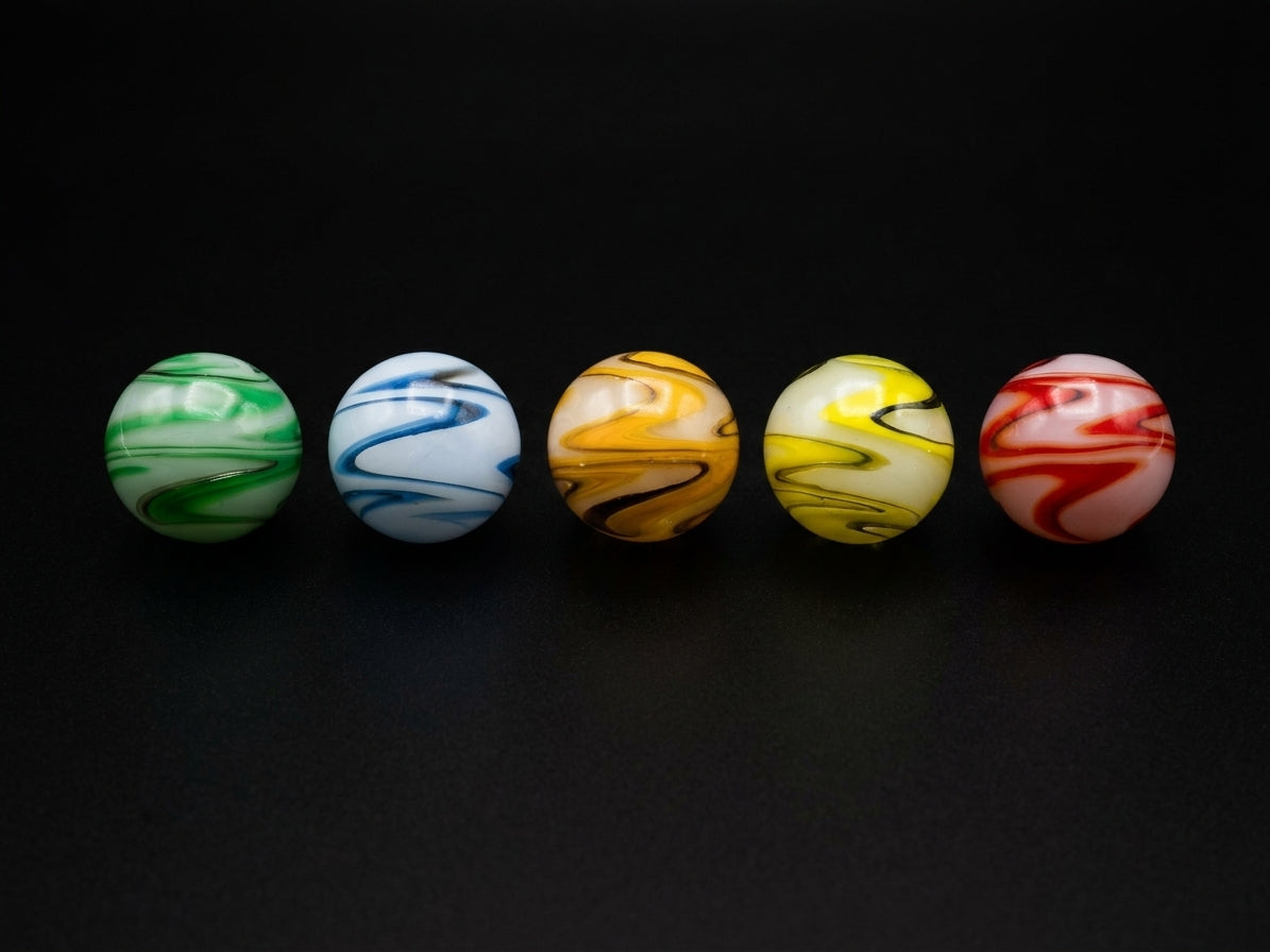 Griz Artisan Handblown Swirl Glass Terp Slurper Marble