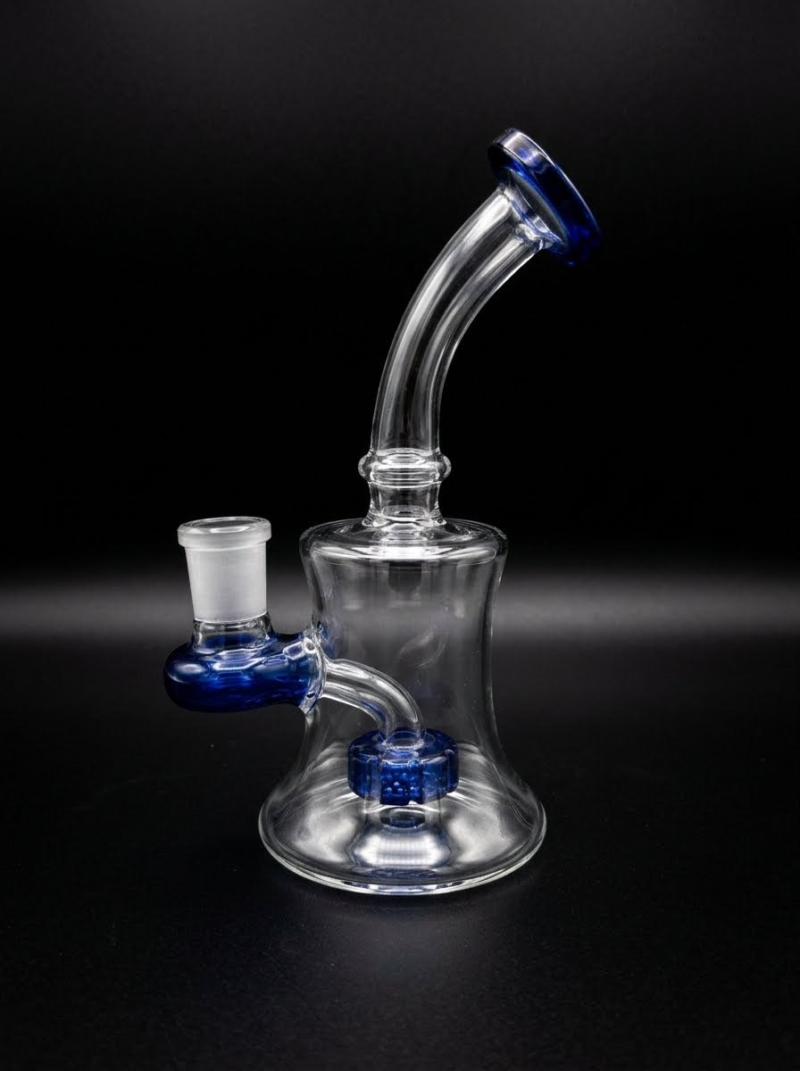 Griz Compact Hourglass Mini Dab Rig (Cobalt Blue)
