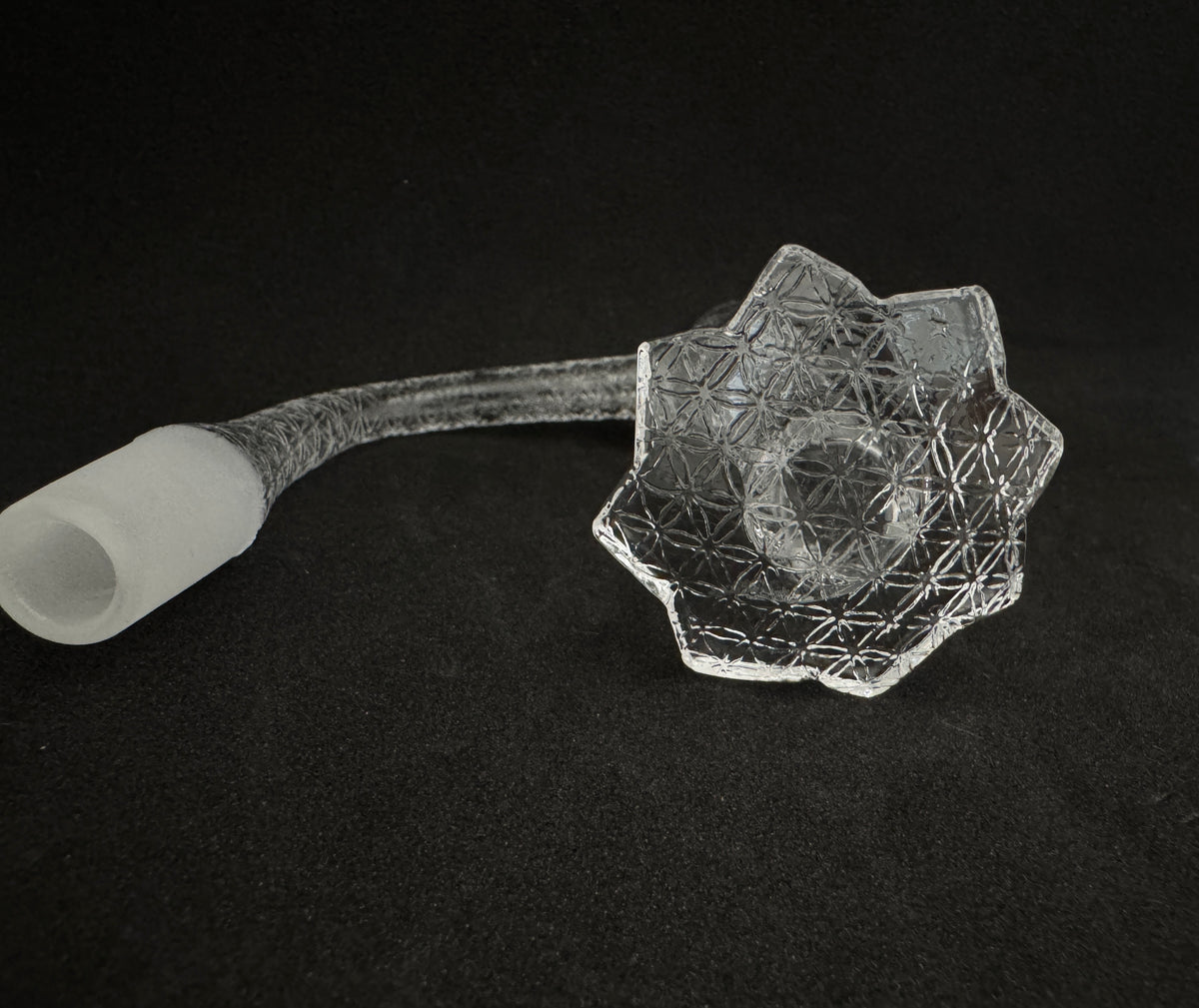 Sacred Geometry "Flower of Life" Etched Full Weld Terp Slurper - 90°