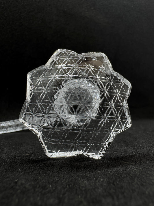 Sacred Geometry "Flower of Life" Etched Full Weld Terp Slurper - 90°