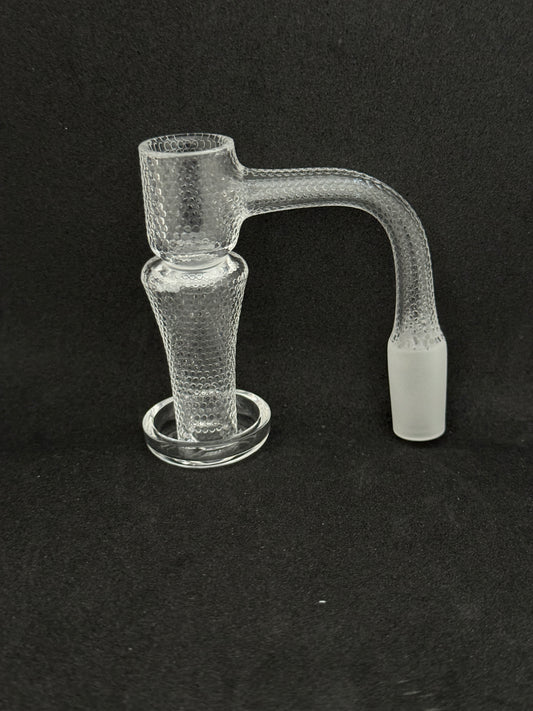 Hammered Dimpled Texture Full Weld Terp Slurper Quartz Banger - 90°