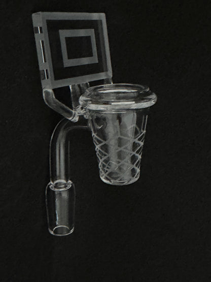 Artisan Basketball Hoop Quartz Banger & Textured Ball Spinner Cap Set