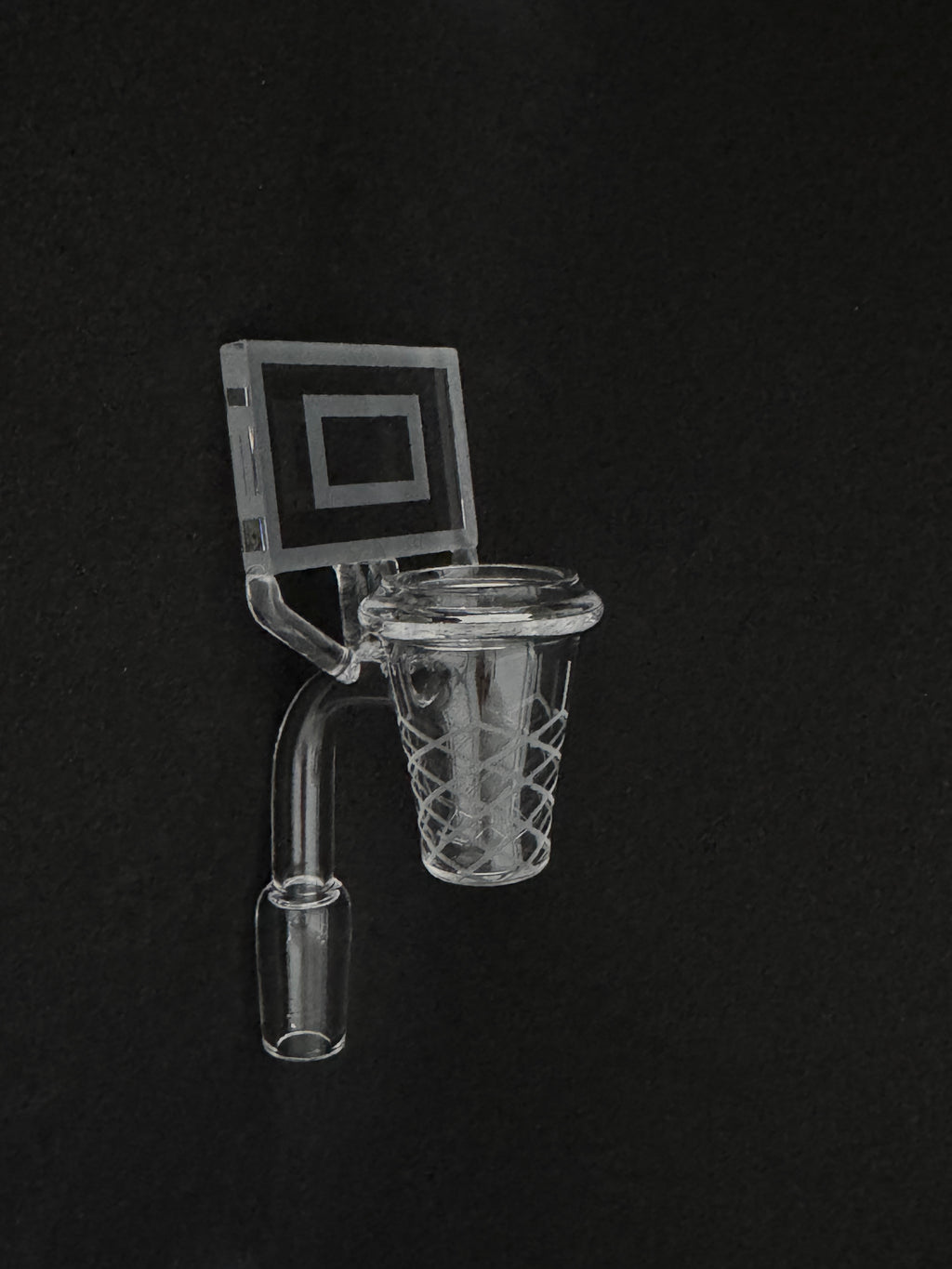Basketball  Hoop  Quartz Banger   14mm Male 90 Degree Regular Weld
