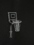【free shipping】Basketball  Hoop  Quartz Banger   14mm and 10mm Male 90 Degree Regular Weld