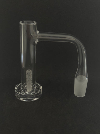 Seamless Full Weld Quartz Control Tower Banger with Pillar & Marble Set - 90°