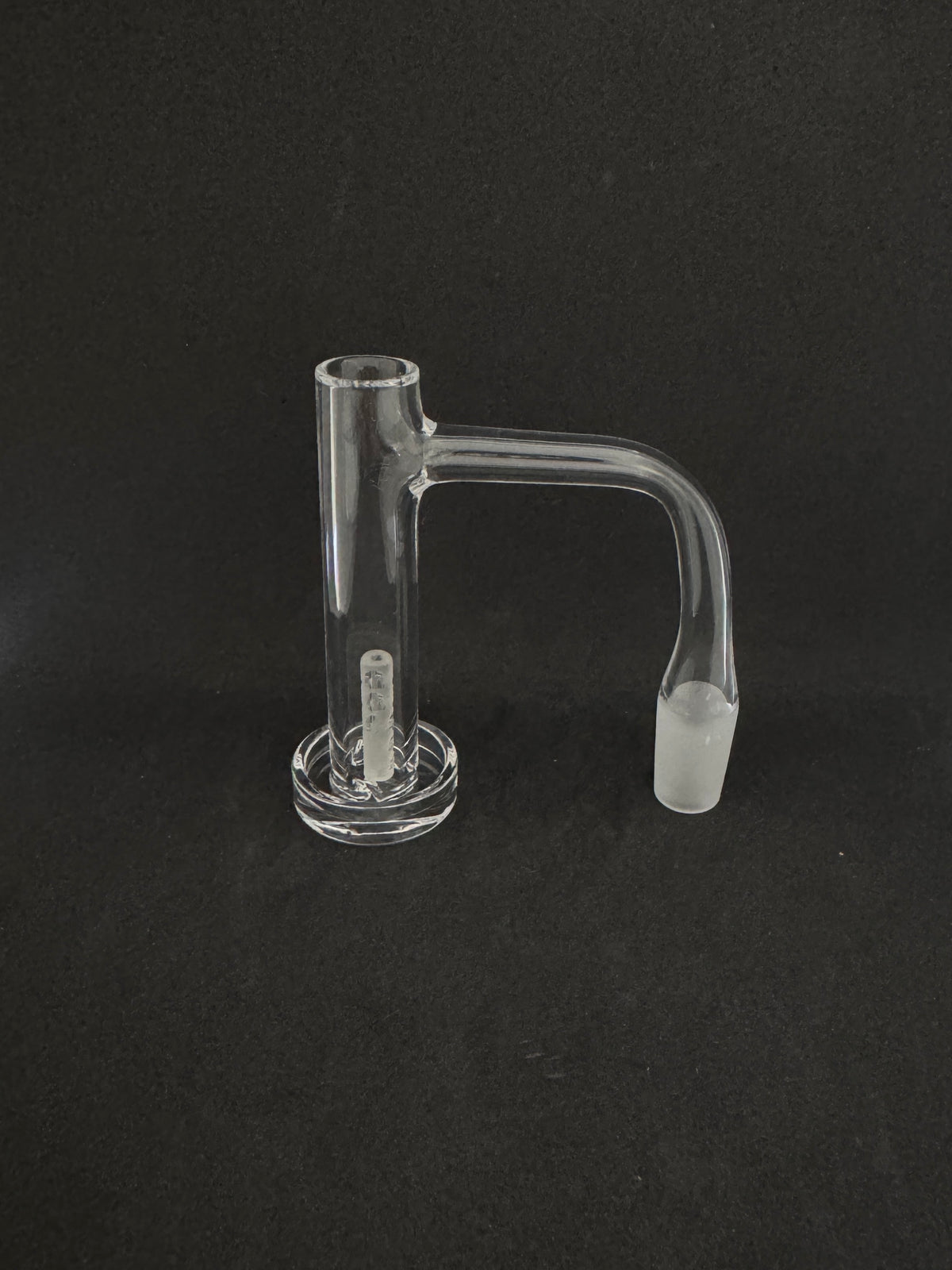 Seamless Full Weld Quartz Control Tower Banger with Pillar & Marble Set - 90°
