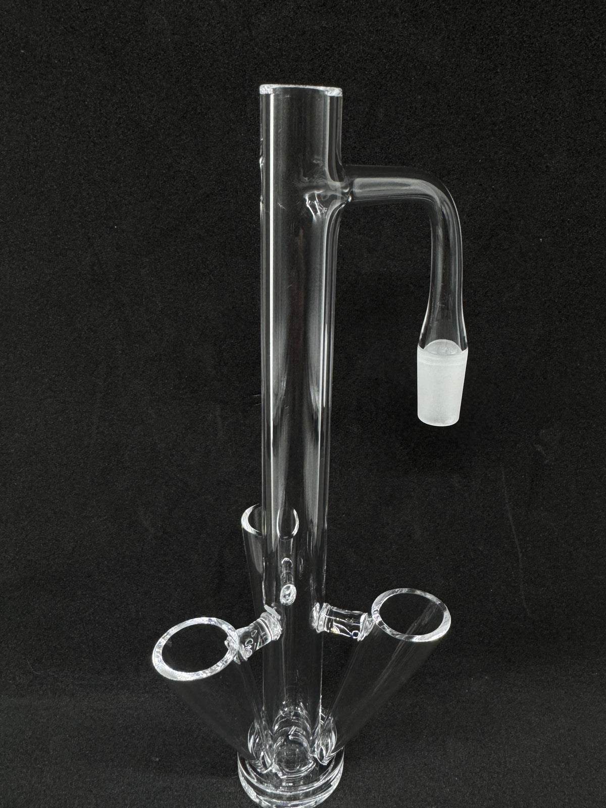 XXXL 180mm Rocket Ship Tri-Tube Recycler Terp Tower Quartz Banger - 90°