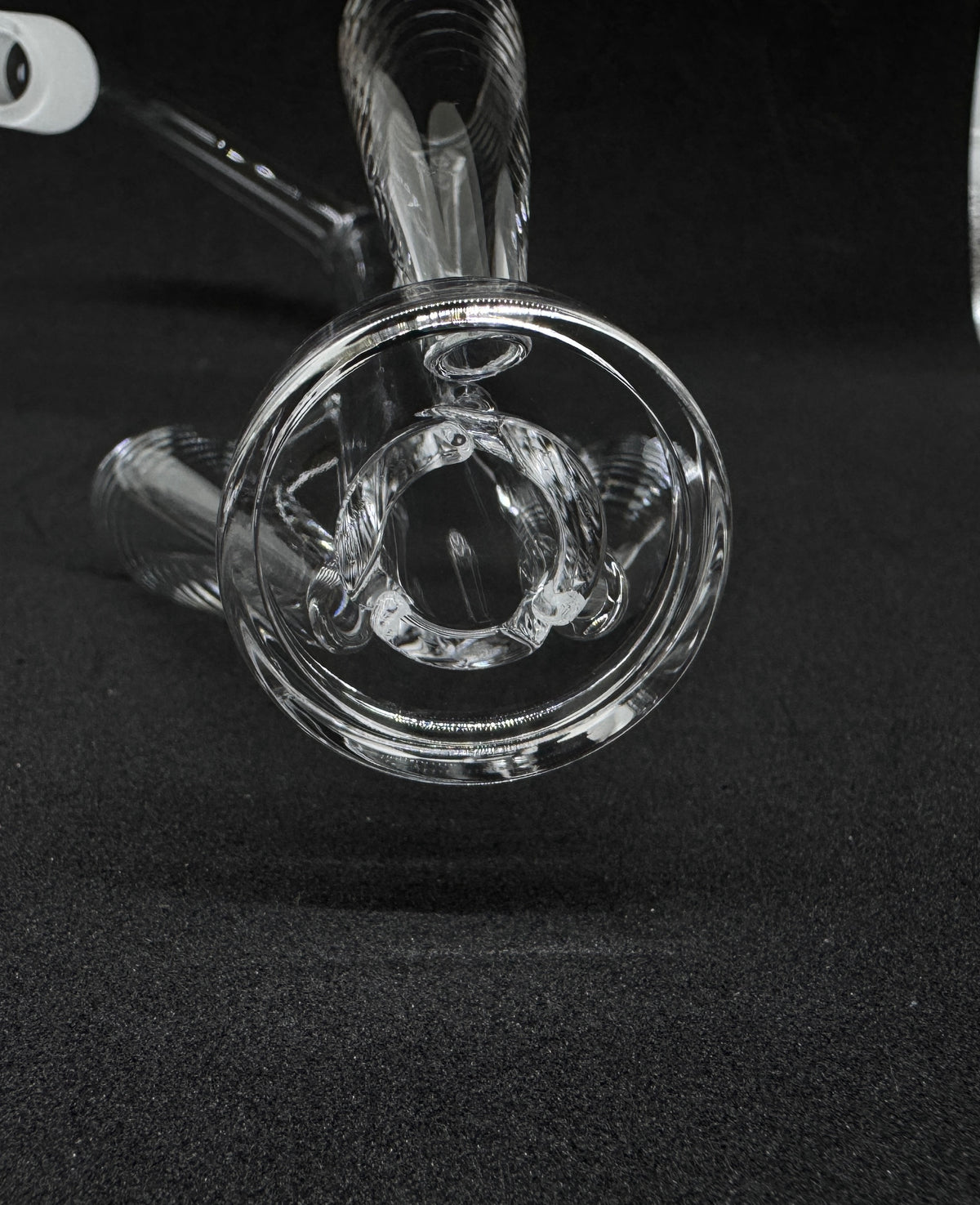 XXXL 180mm Rocket Ship Tri-Tube Recycler Terp Tower Quartz Banger - 90°