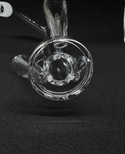 XXXL 180mm Rocket Ship Tri-Tube Recycler Terp Tower Quartz Banger - 90°