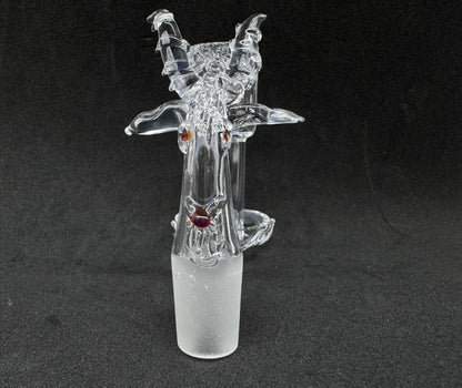 Hand-Sculpted Horned Ram Heady Terp Slurper Quartz Banger - 90°