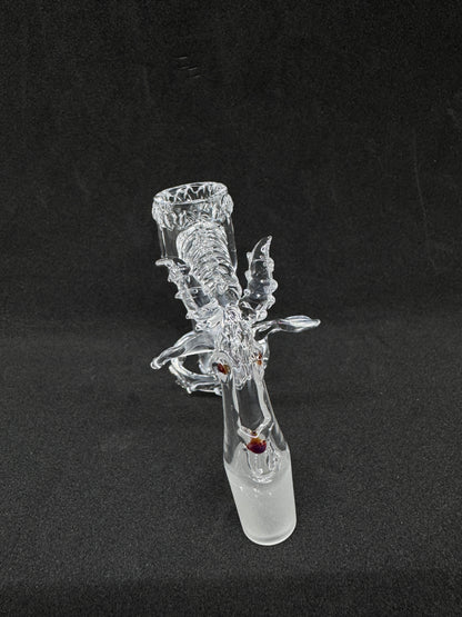 Hand-Sculpted Horned Ram Heady Terp Slurper Quartz Banger - 90°