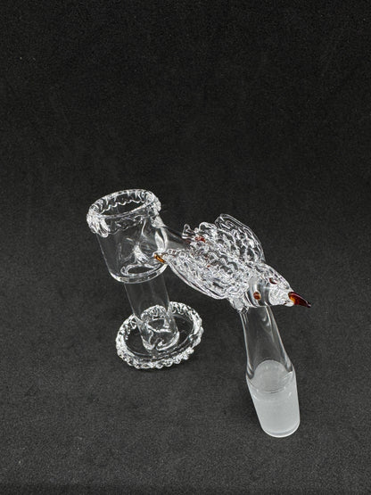 Hand-Sculpted Flying Falcon Heady Terp Slurper Quartz Banger - 90°