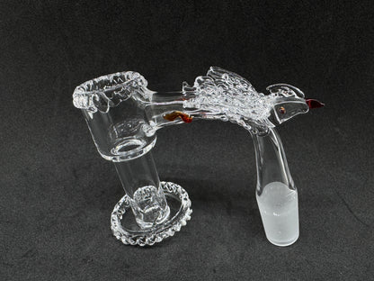 Hand-Sculpted Flying Falcon Heady Terp Slurper Quartz Banger - 90°