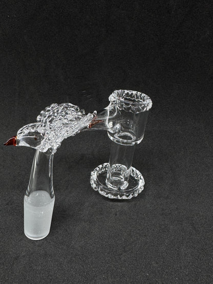 Hand-Sculpted Flying Falcon Heady Terp Slurper Quartz Banger - 90°