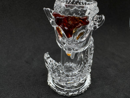 Hand-Sculpted Crimson Fox Heady Terp Slurper Quartz Banger - 90°