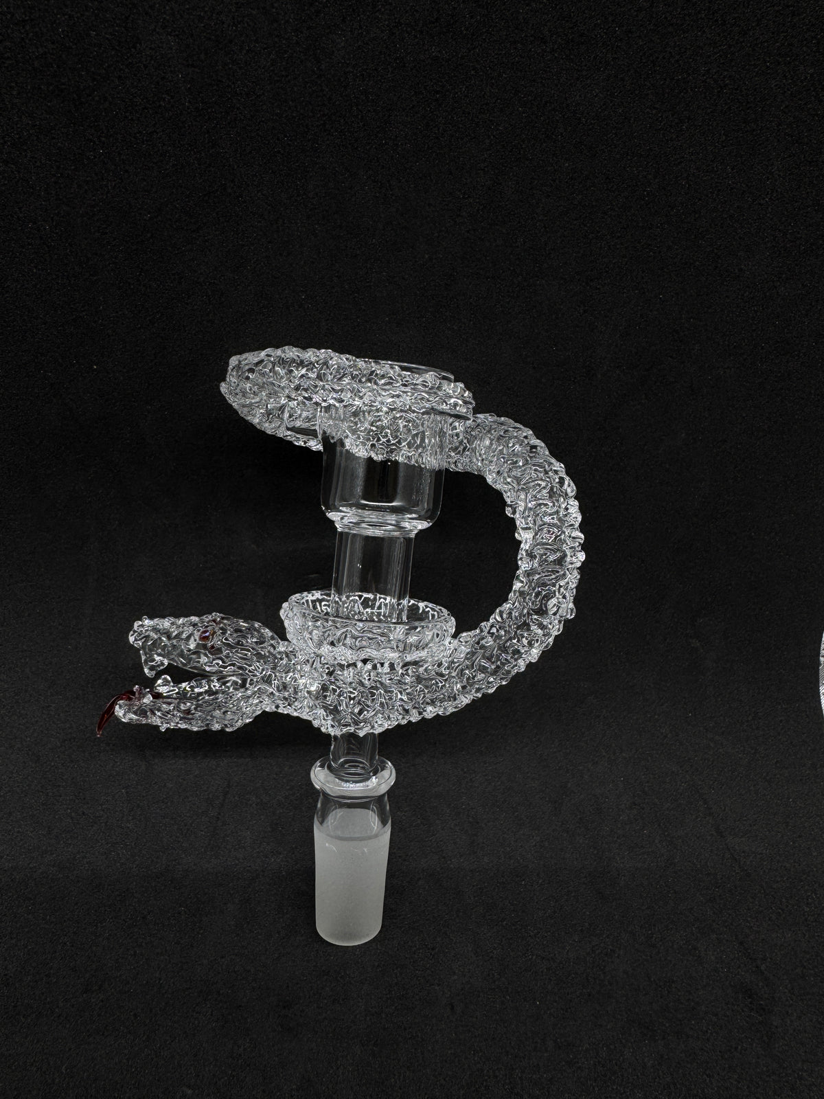 Hand-Sculpted Coiled Viper Heady Terp Slurper Quartz Banger