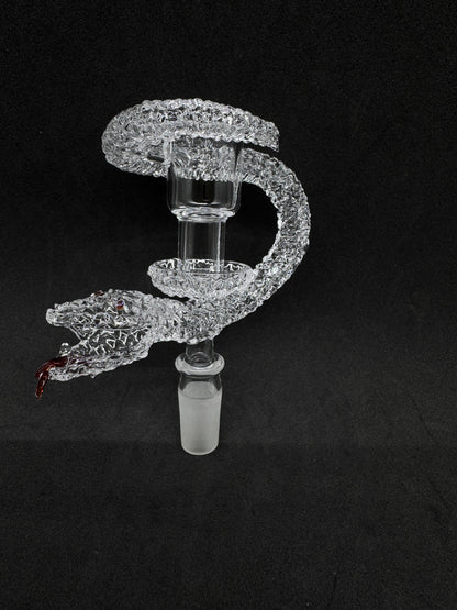 Hand-Sculpted Coiled Viper Heady Terp Slurper Quartz Banger