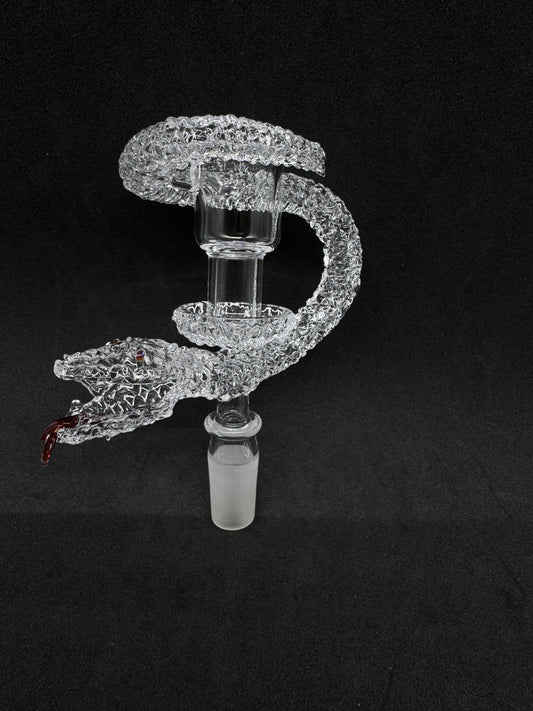 Hand-Sculpted Coiled Viper Heady Terp Slurper Quartz Banger