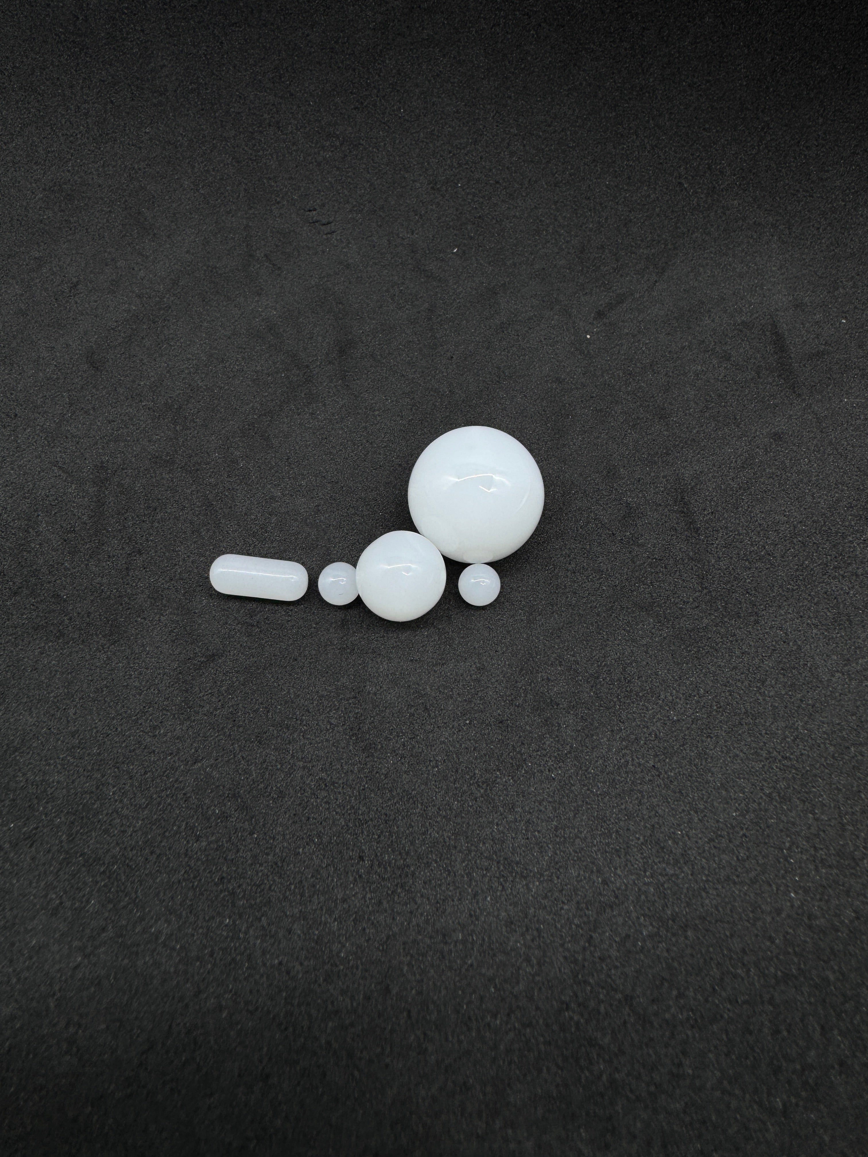 Quartz Bead Set Natural Quartz Loose Beads for DIY Jewelry Making