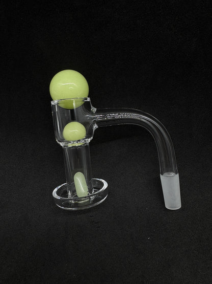 Griz Quartz Terp Slurper Banger Kit (14mm Male, 90°) with Glow in the Dark Set