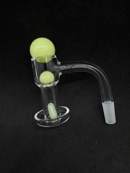 Griz Quartz Terp Slurper Banger Kit (14mm Male, 90°) with Glow in the Dark Set
