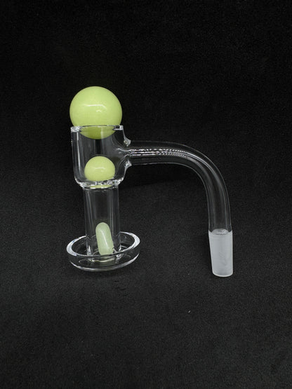 Griz Quartz Terp Slurper Banger Kit (14mm Male, 90°) with Glow in the Dark Set
