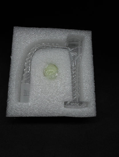 Griz Twisted Helix Control Tower Quartz Banger Set with Marble & Pill - 90°
