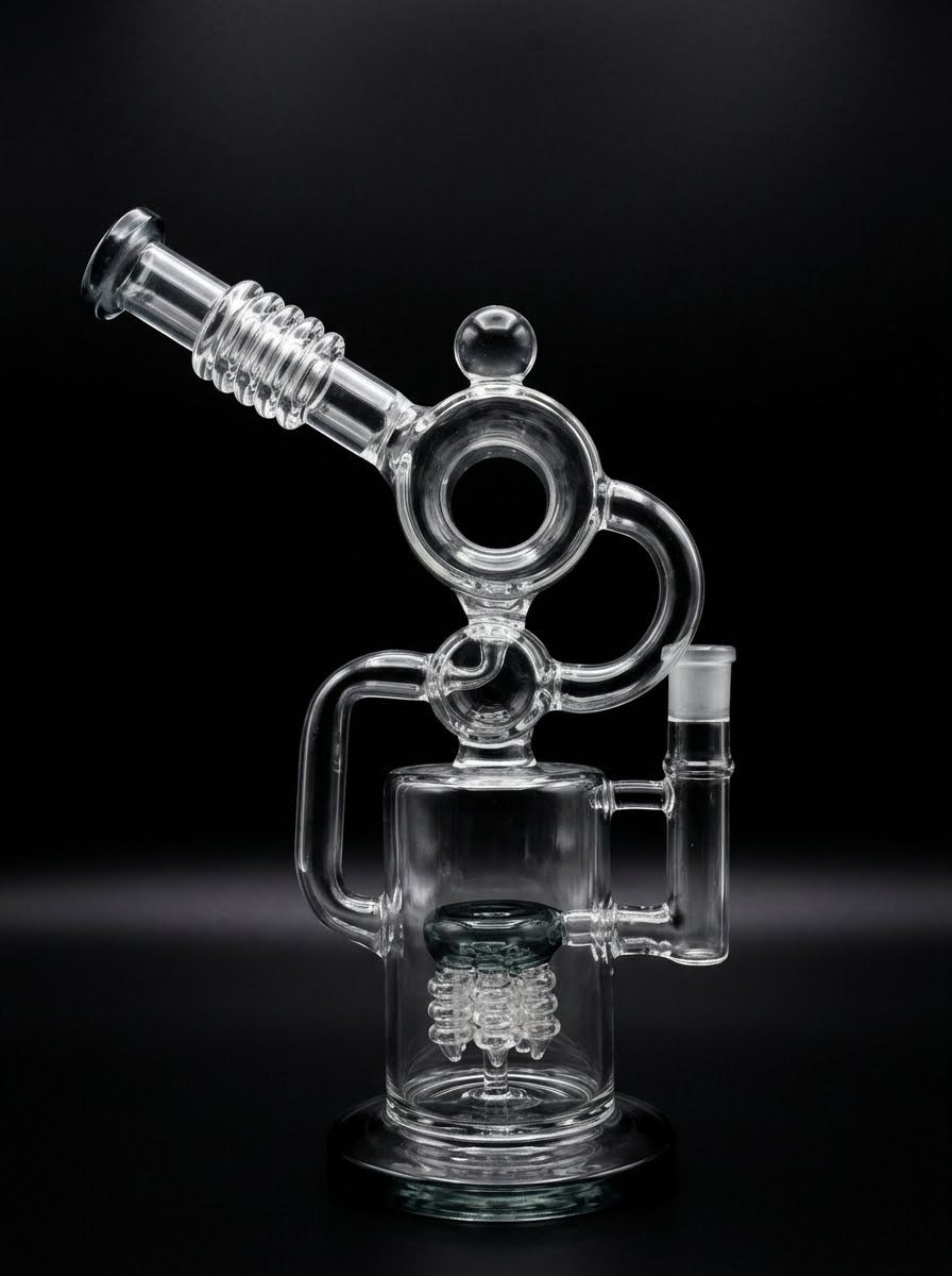Griz Halo Ring Donut Recycler Dab Rig