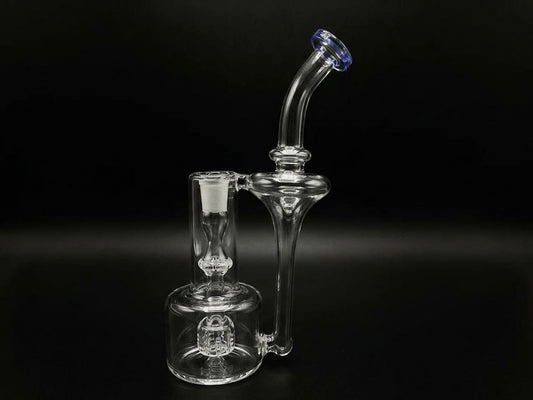 Griz Trumpet Funnel Klein Recycler Dab Rig (Cobalt Blue)