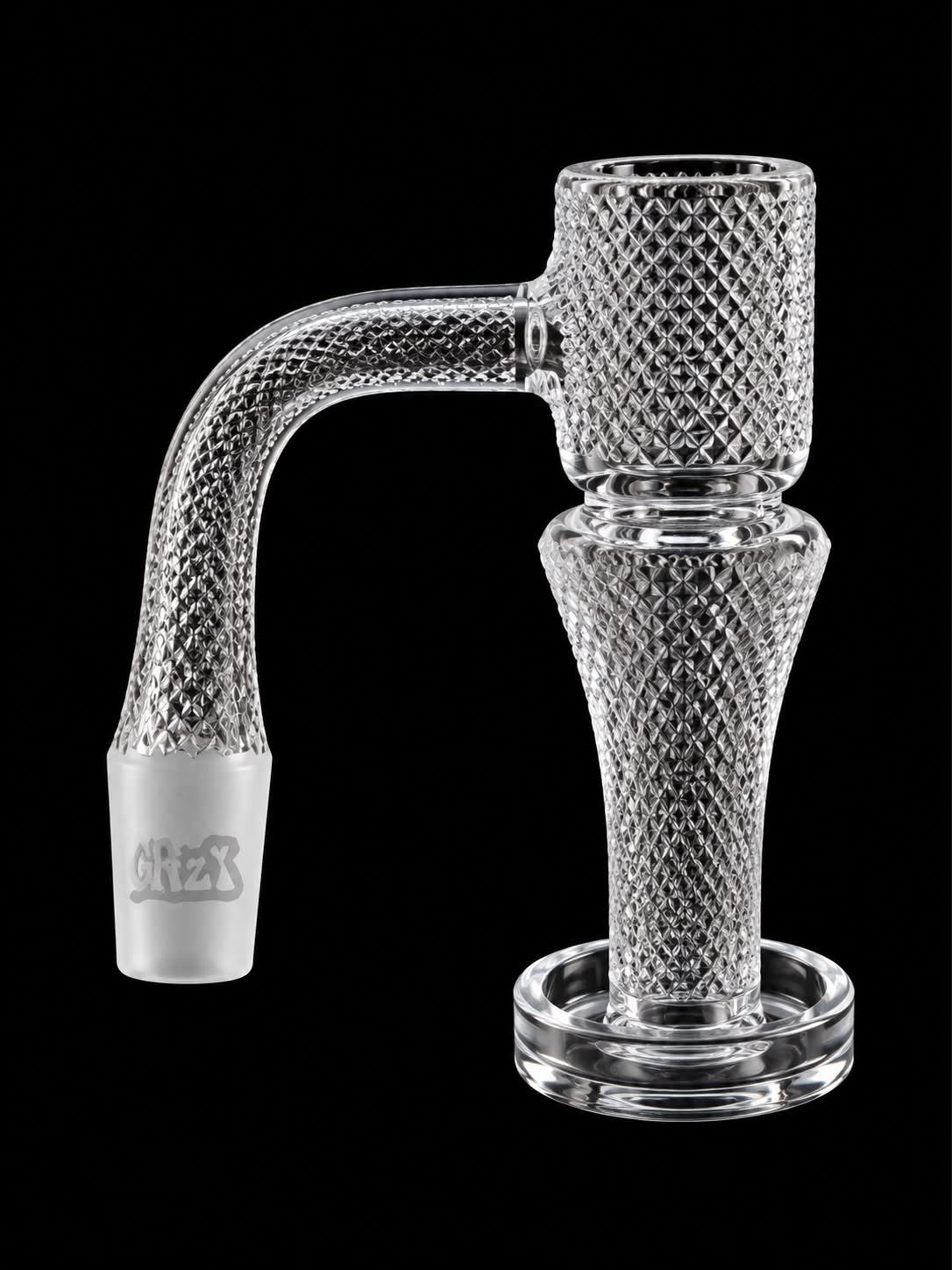 Diamond Knurled Terp Slurper Quartz Banger - 90°