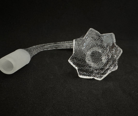 Sacred Geometry "Flower of Life" Etched Full Weld Terp Slurper - 90°
