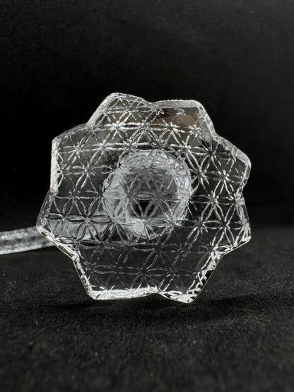 Sacred Geometry "Flower of Life" Etched Full Weld Terp Slurper - 90°