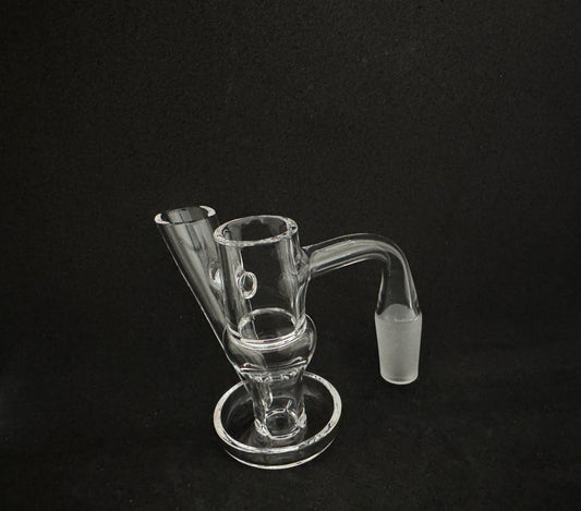 Terp Slide Full Weld Quartz Slurper Set with Ruby Pearls & Cap - 90°